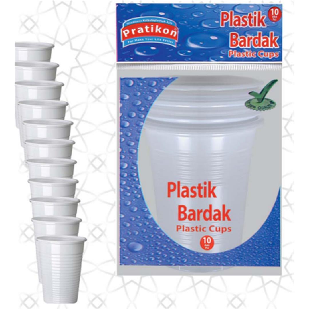 PRATİKON PR1149 180 CC PLASTİK BARDAK 10LU*50