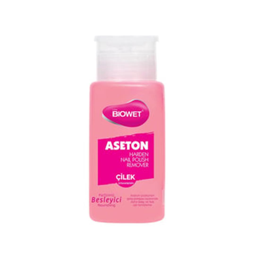 BİOWET ASETON 150ML POMPALI ÇİLEKLİ (24LÜ)*6