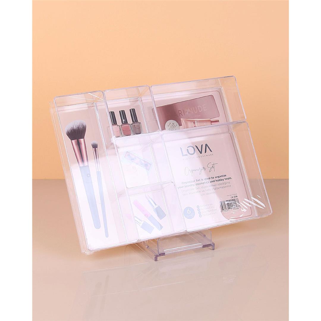 LOVA LV-216 6 LI ÇEKMECE İÇİ ORGANİZER SET*12