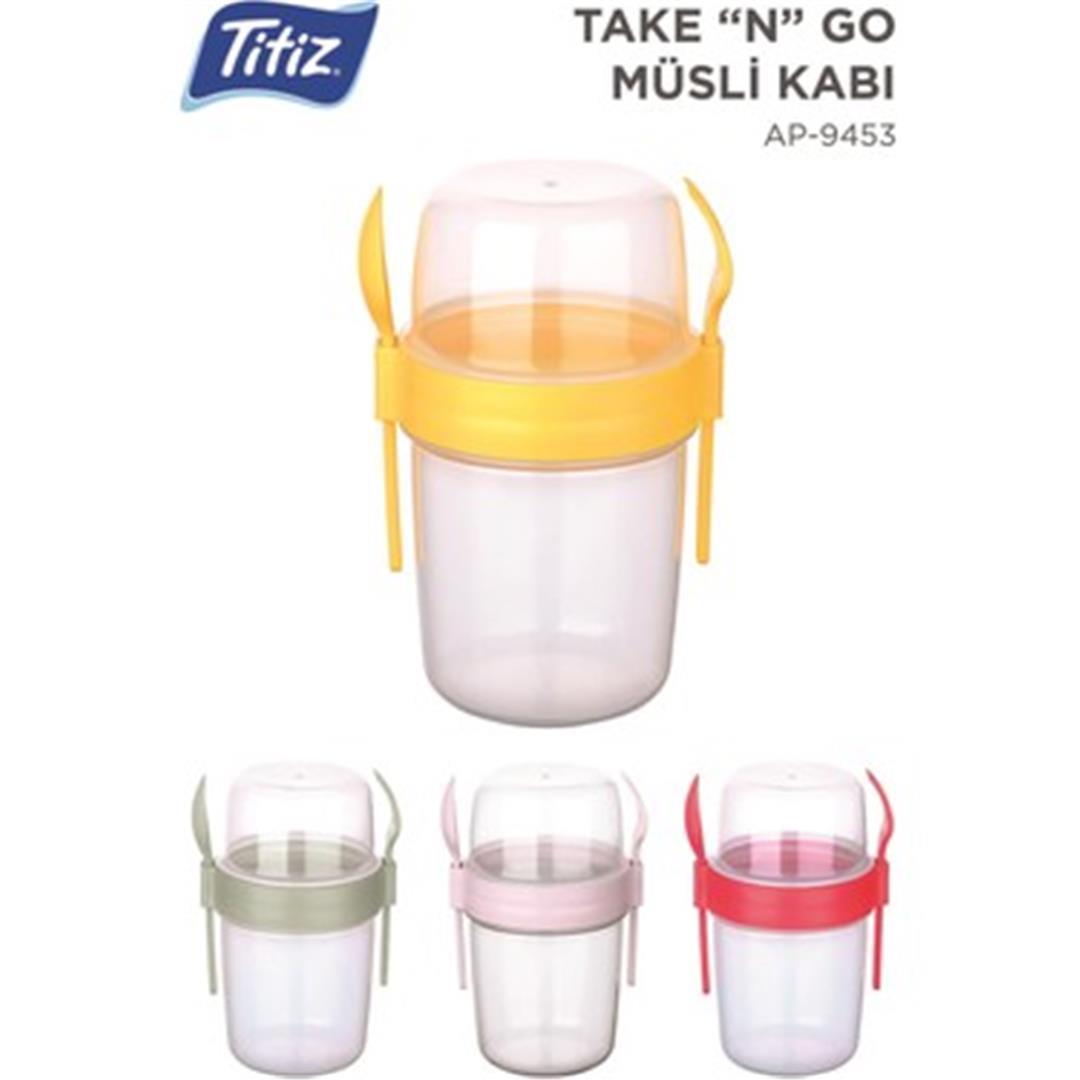 TİTİZ AP-9453 TAKE ' N GO MÜSLİ KABI 1100ML*18